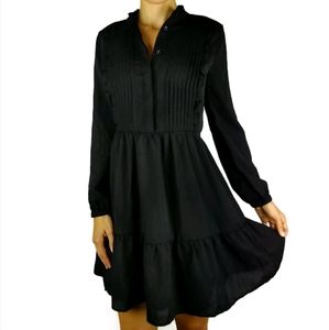 J Crew mercantile pintuck ruffle dress